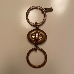 Coach Turn Lock Keychain / Fob